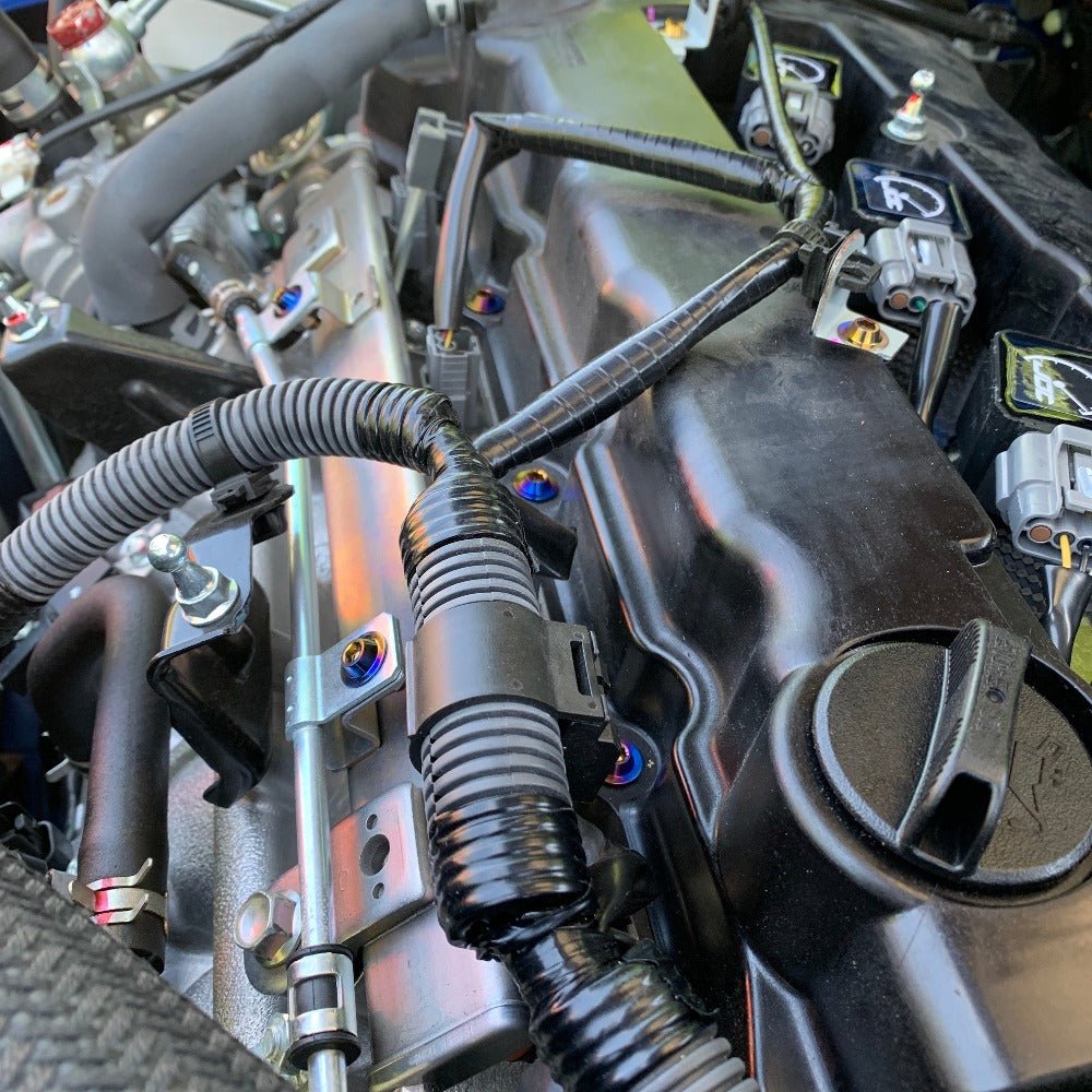 JDC Titanium Engine Bay Hardware Replacement Kit (Evo X) - JD Customs U.S.A