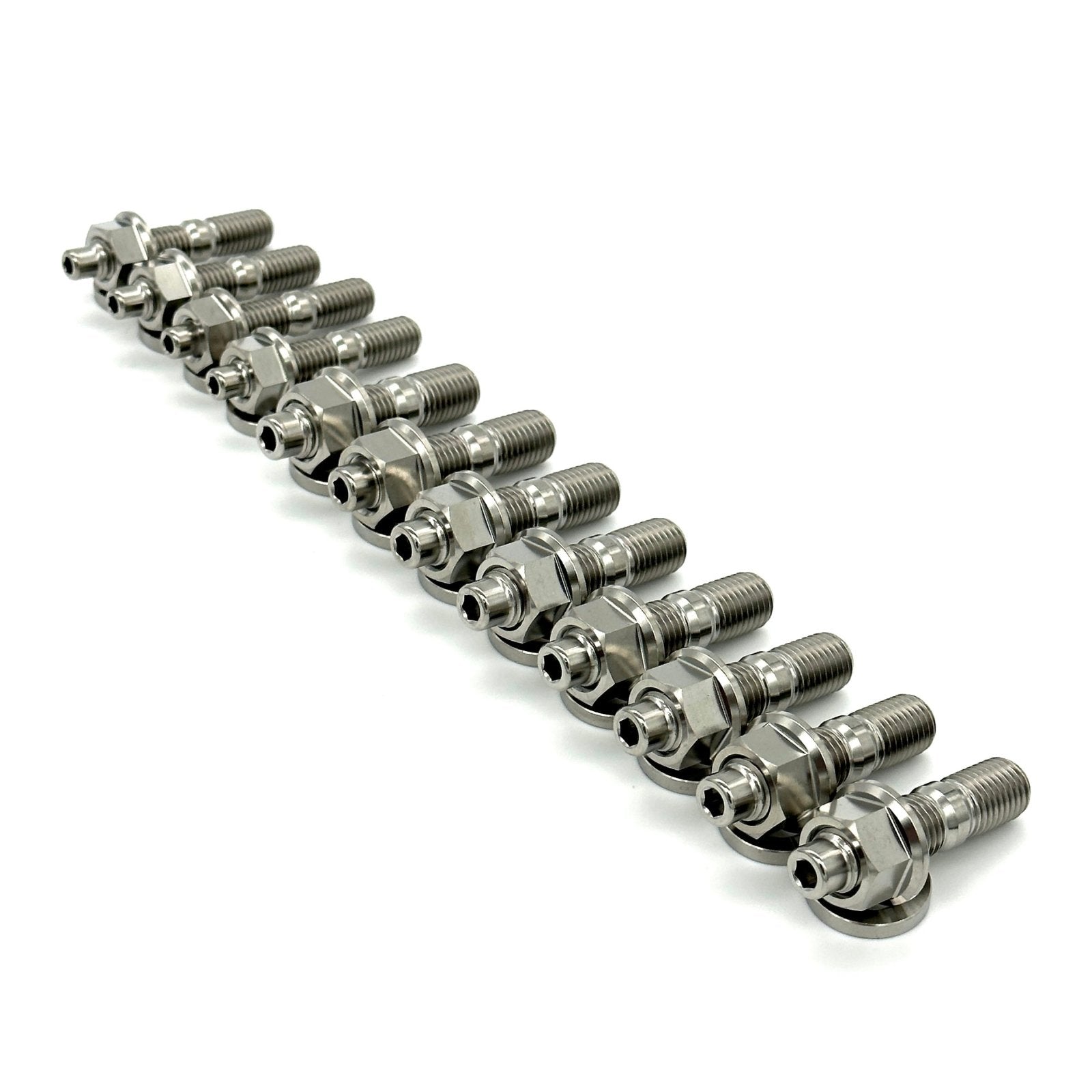 JDC Titanium Exhaust Manifold Stud Kit (Nissan KA24DE/SR20DET) - JD Customs U.S.A
