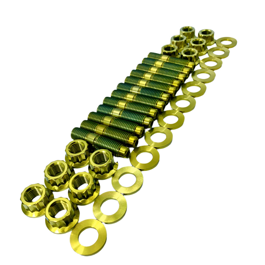 JDC Titanium Exhaust Manifold Stud Kit (MK4 Supra) - JD Customs U.S.A
