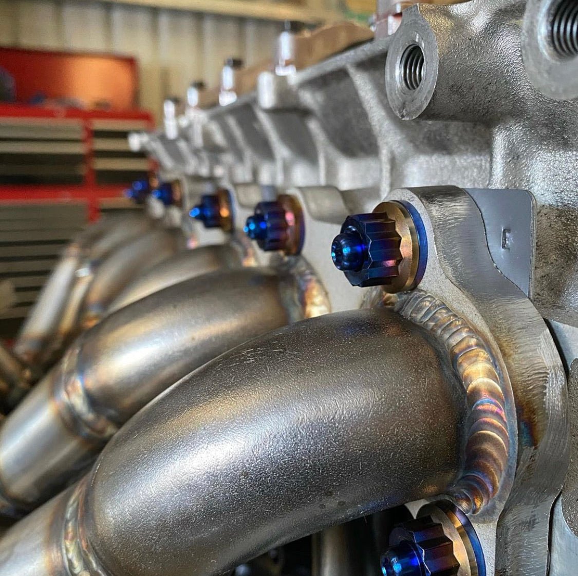 JDC Titanium Exhaust Manifold Stud Kit (RB26) - JD Customs U.S.A