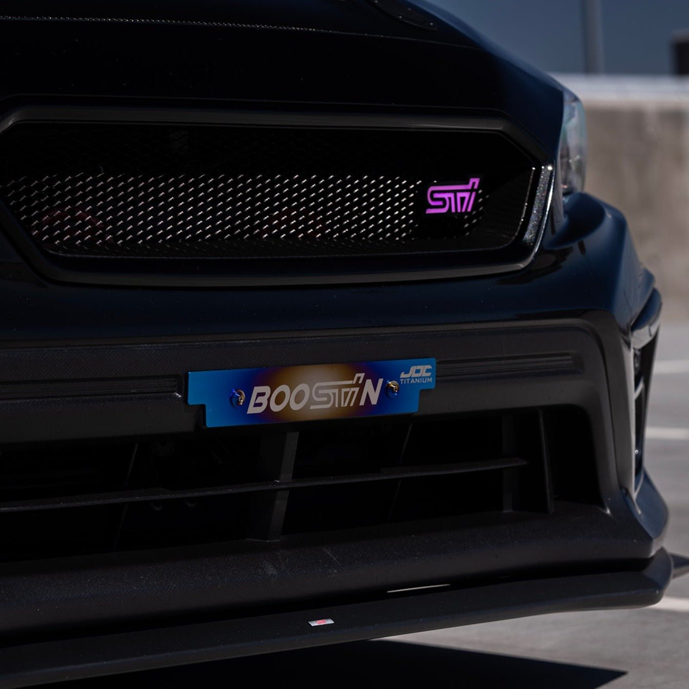 JDC Titanium Front License Plate Delete Kit (Subaru Applications/Universal) - JD Customs U.S.A