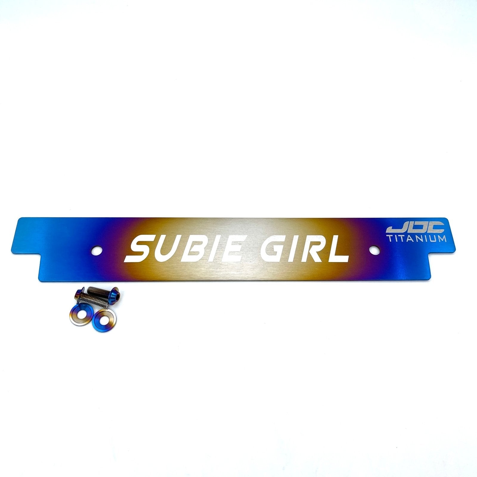 JDC Titanium Front License Plate Delete Kit (Subaru Applications/Universal) - JD Customs U.S.A