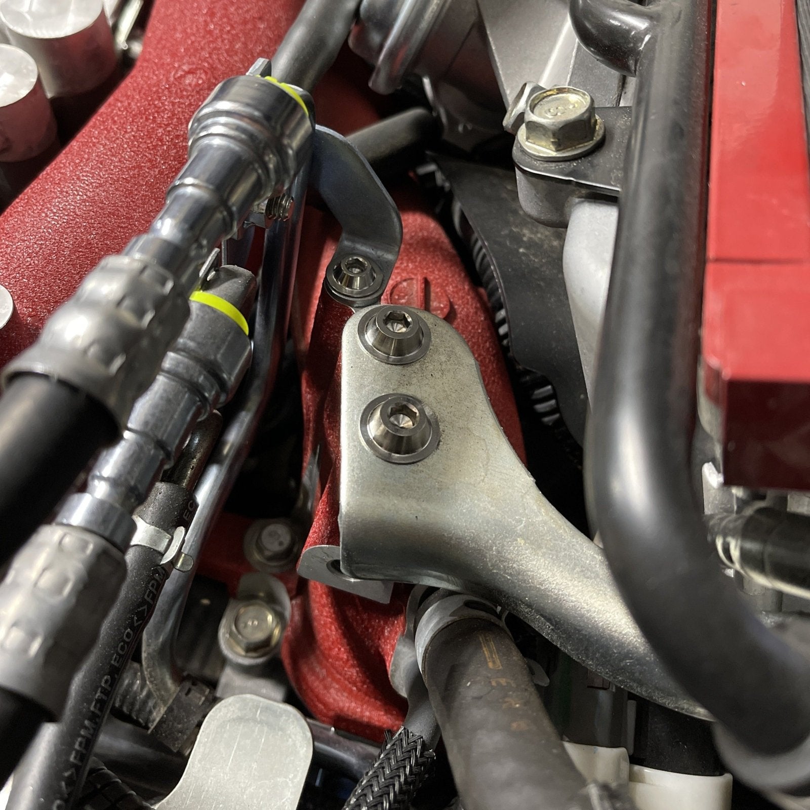 JDC Titanium Fuel Rail Area Hardware Kit (15 - 21 WRX/STi) - JD Customs U.S.A