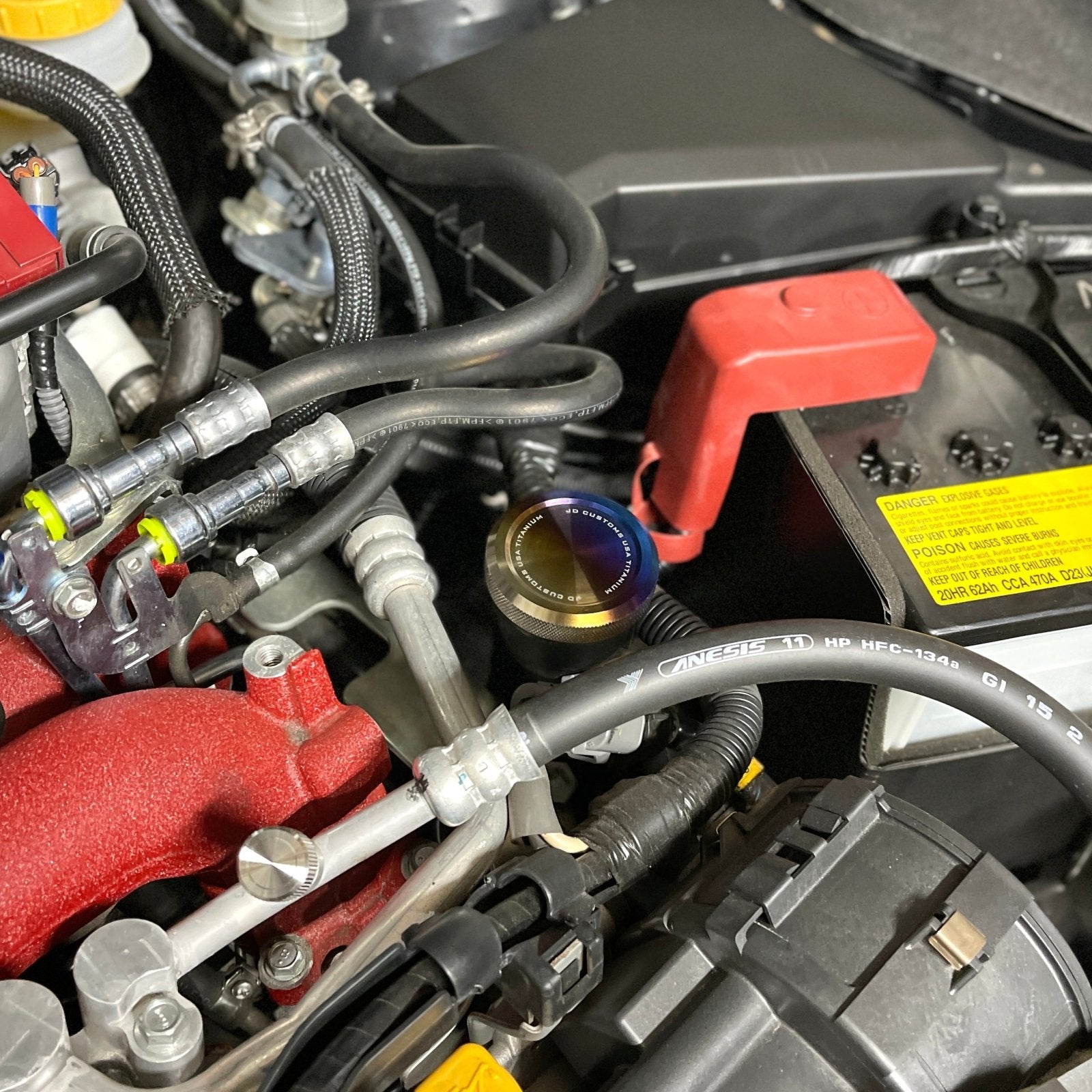 JDC Titanium Oil Cap (Multiple Subaru Applications) - JD Customs U.S.A