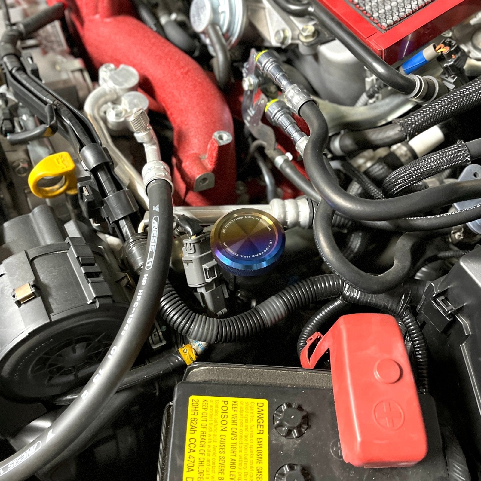 JDC Titanium Oil Cap (Multiple Subaru Applications) - JD Customs U.S.A