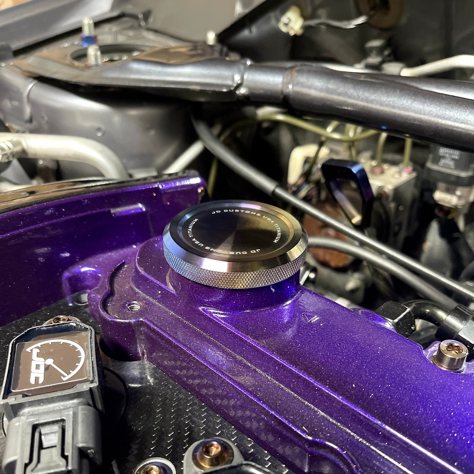 JDC Titanium V2 Oil Cap (Evo 1 - 9/DSM) - JD Customs U.S.A