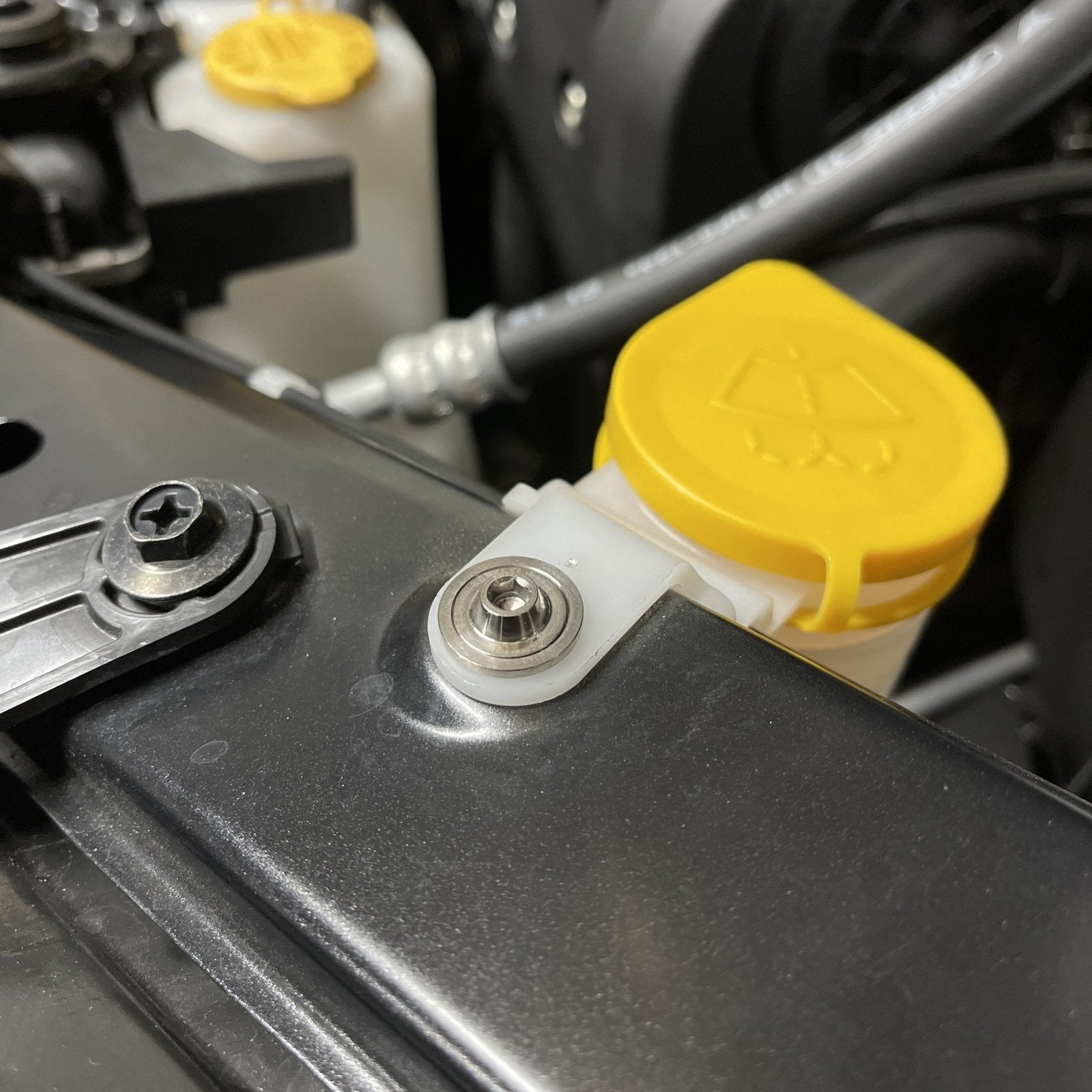JDC Titanium Washer Fluid Reservoir Hardware Kit (15 - 21 WRX/STi) - JD Customs U.S.A