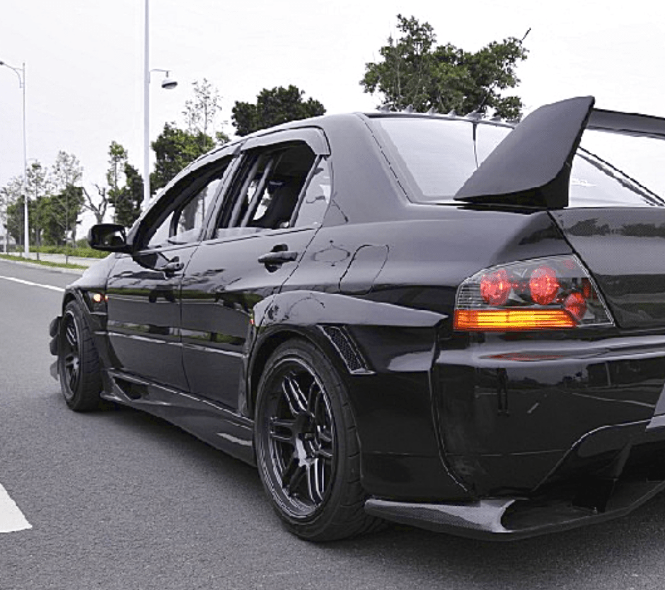 JDC Voltex Style Rear Wide Body Flares (Evo 7/8/9) - JD Customs U.S.A