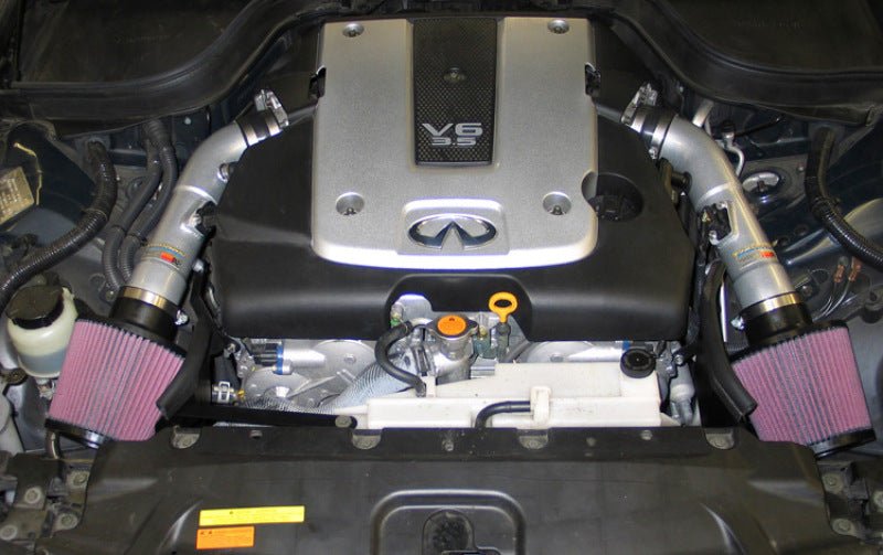 K&N Dual Silver Typhoon Short Ram Intakes (Infiniti G35) - K&N Engineering