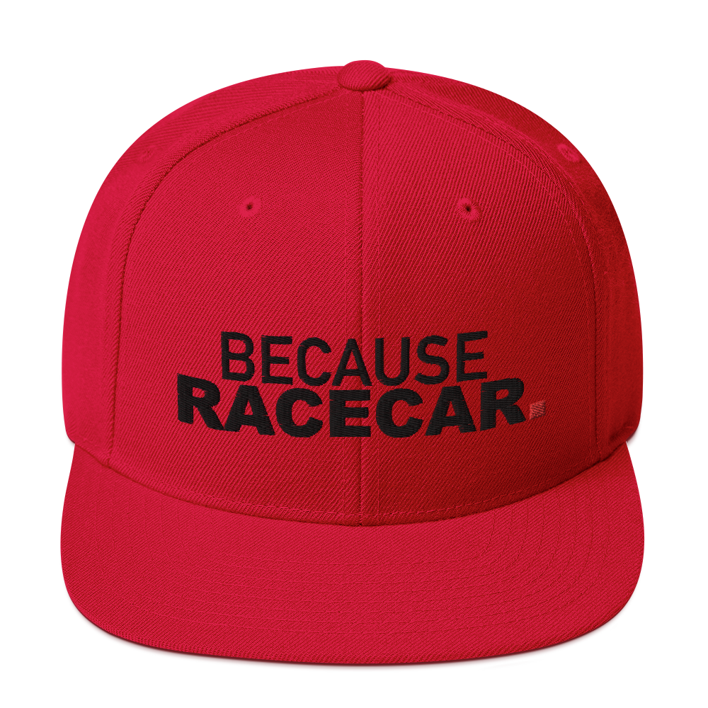 JDC "Because Racecar." Snapback Hat