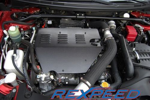 Rexpeed Carbon Fiber Engine Cover (Evo X)