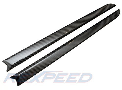 Rexpeed Carbon Fiber Door Trim Overlays (Evo X)