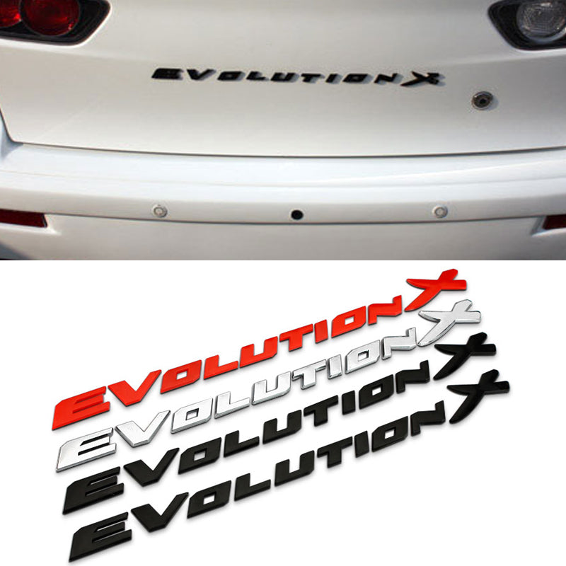 "Evolution X" 3D Trunk Badge (Evo X) - JD Customs U.S.A