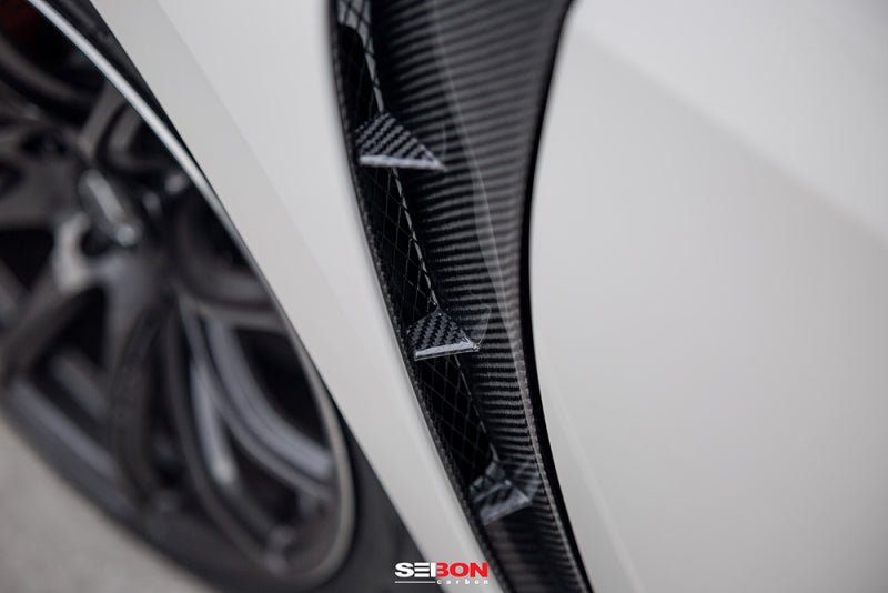 Seibon Carbon Fiber Fender Ducts (17 - 21 Civic Type - R) - Seibon