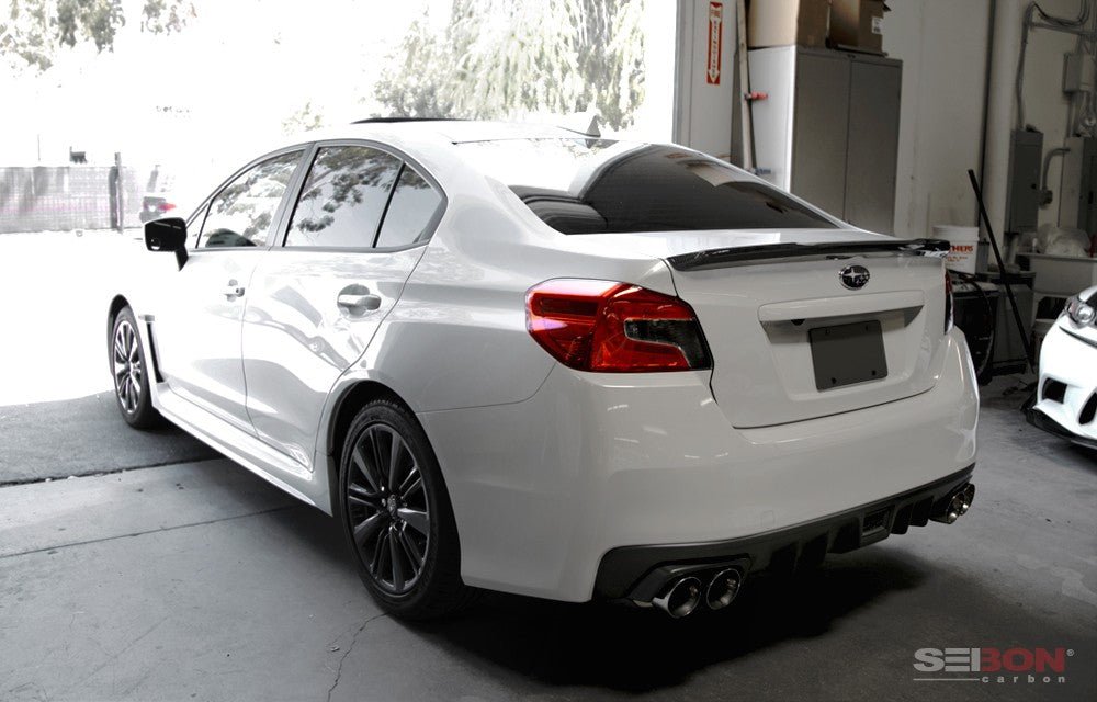 Seibon Carbon Fiber OEM - Style Rear Spoiler (15 - 20 WRX/STI) - Seibon