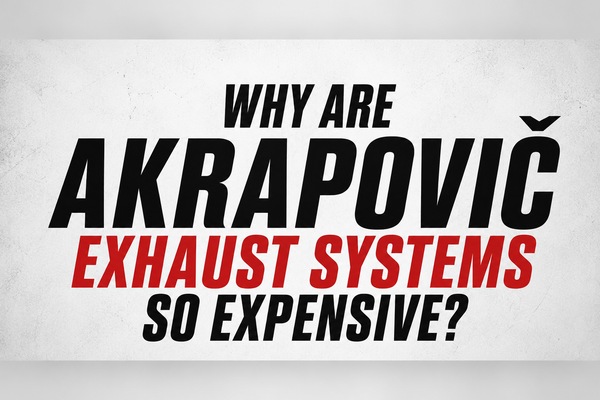 Image With Text "Why Are Akrapovič Exhaust Systems So Expensive?"