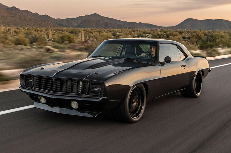 1967 Camaro Restomod Driving Down Highway