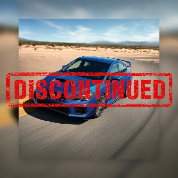 Subaru WRX on a windy open road