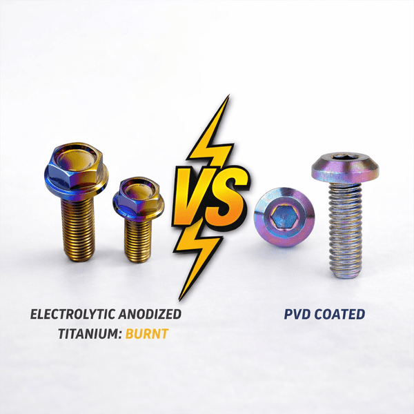 Anodized Titanium vs PVD Coated Titanium Hardware