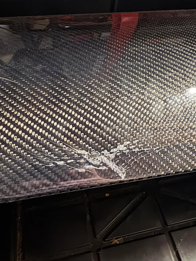 Damaged Carbon Fiber