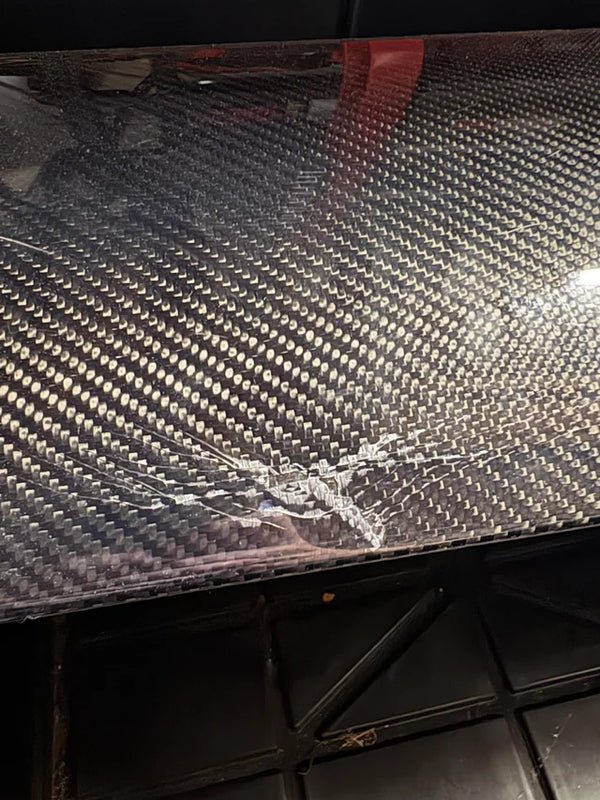 Damaged Carbon Fiber