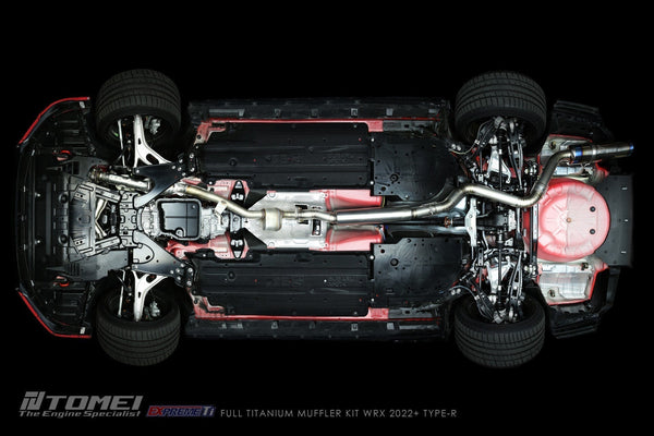 Under Car View Of Full Tomei Exhaust System