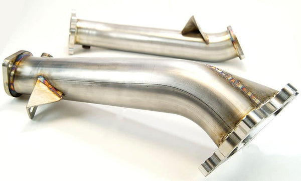 Product Photo Of Catless Downpipe With White Backdrop