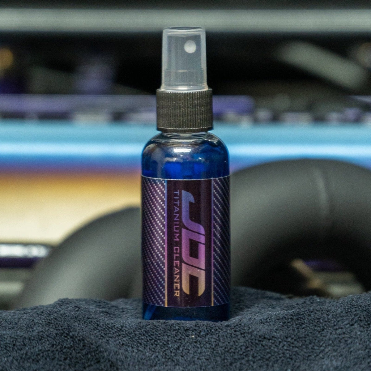 JDC Titanium Cleaner in an Evo Engine Bay