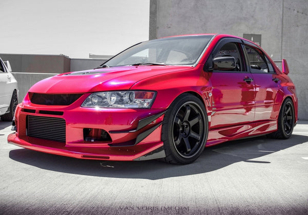 Pink Modified Mitsubishi Evo
