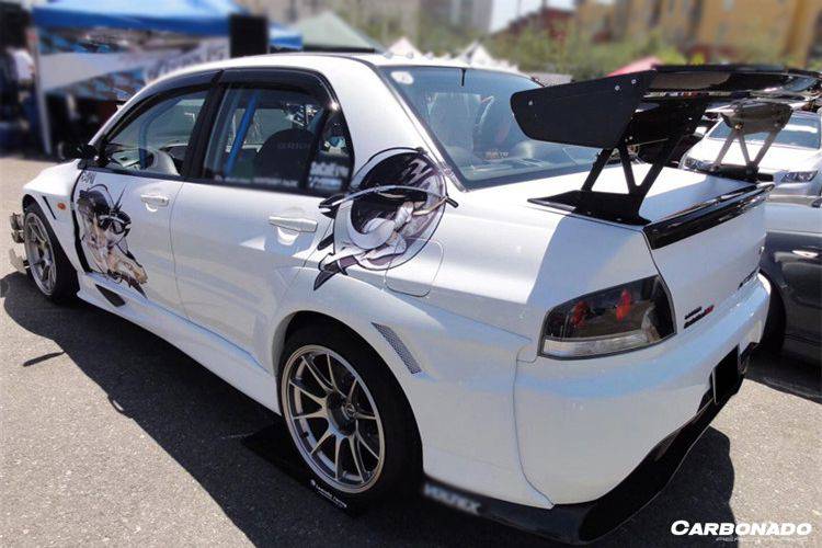 Carbonado VTX Style Carbon Fiber Trunk Spoiler Wing | 2003-2006 Mitsubishi Evo 7/8/9
