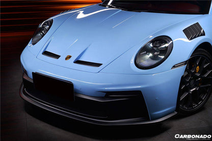 Carbonado 2019-2024 Porsche 911 992 Carrera S 4 4S Targa Cabriolet GT3 estilo parachoques delantero
