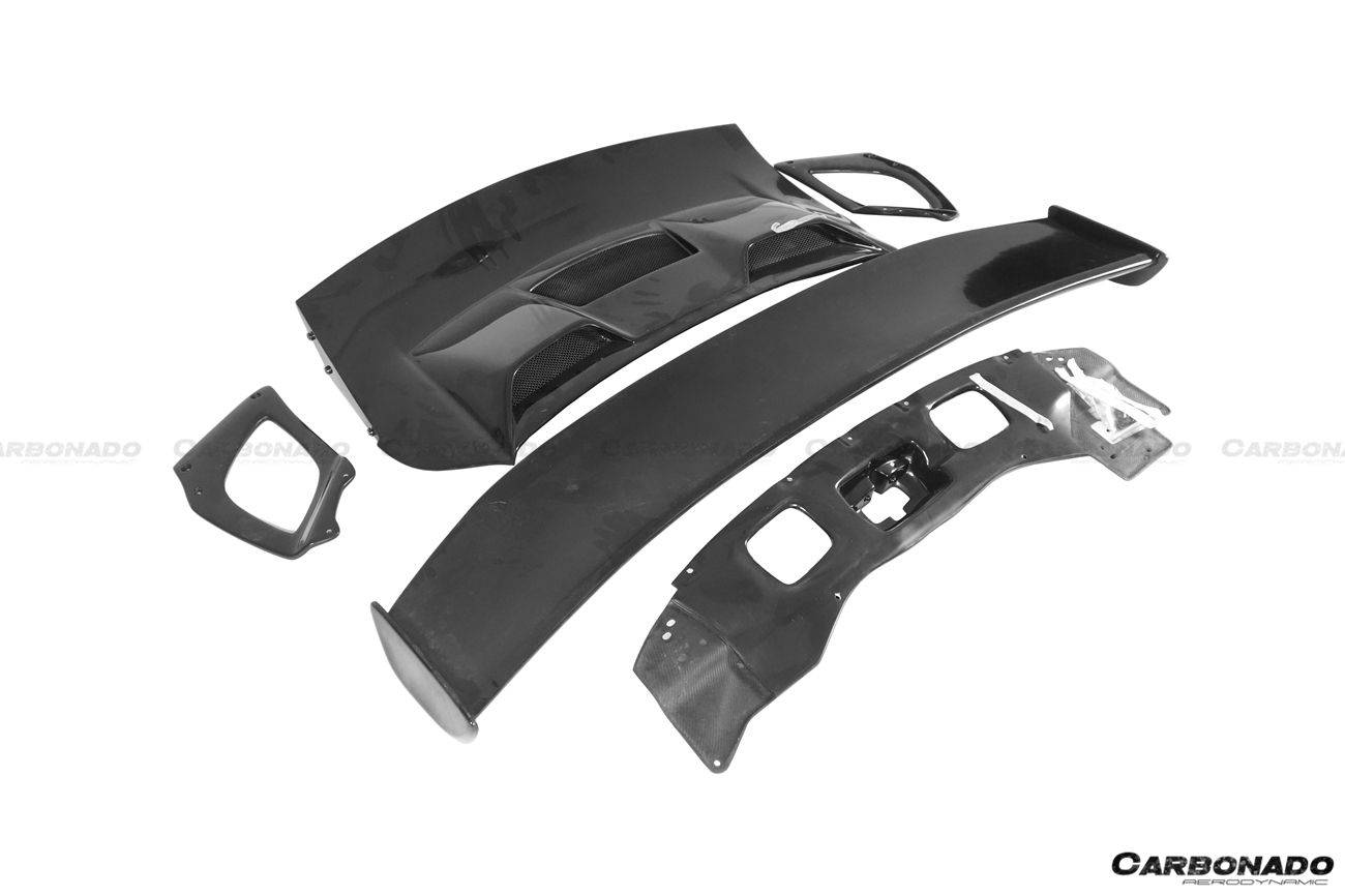 Alerón de maletero estilo Porsche 911 991 Turbo S GT2RS Carbonado 2013-2019