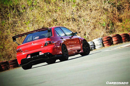 Carbonado VTX Style Carbon Fiber Trunk Spoiler Wing | 2003-2006 Mitsubishi Evo 7/8/9