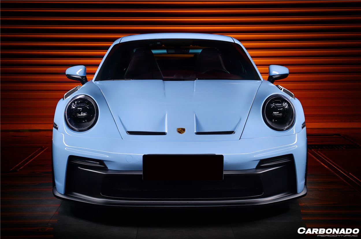 Carbonado 2019-2024 Porsche 911 992 Carrera & S & 4 & 4S & Targa & Turbo S GT3 Style Hood