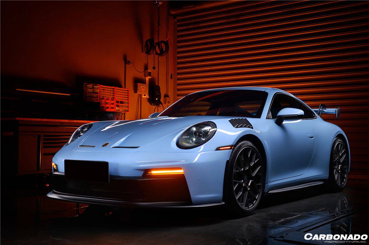 Carbonado 2019-2024 Porsche 911 992 Carrera S 4 4S Targa Cabriolet GT3 estilo parachoques delantero