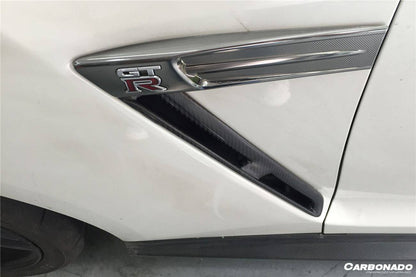 Carbonado 2008-2023 Nissan GTR R35 CBA/DBA/EBA OEM Style Carbon Fiber Fender Vents