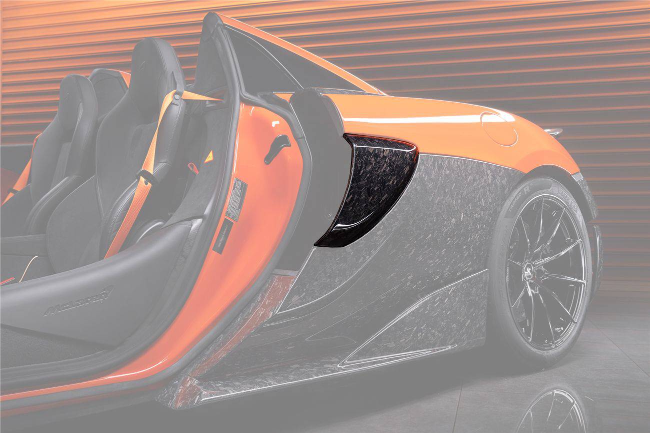 Entradas de aire laterales de fibra de carbono estilo OEM para McLaren 600LT Carbonado 2018-2021