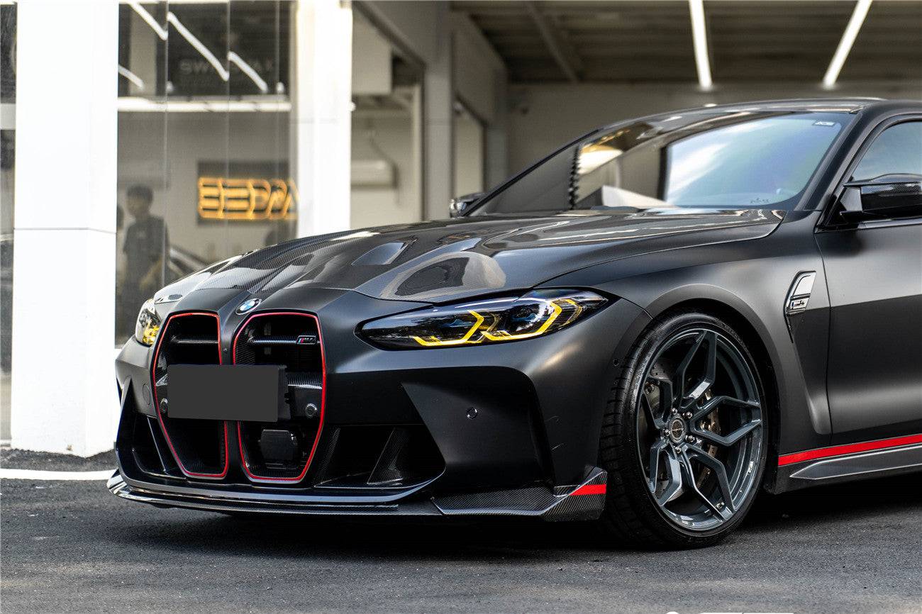 Carbonado 2021-UP BMW M3 G80 G81 M4 G82   G83 CSL Style Dry Carbon Fiber Fornt Lip