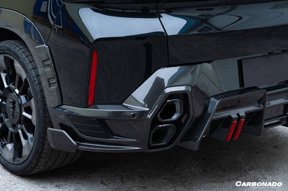 Carbonado LD Style Dry Carbon Fiber Rear Diffuser Lip with Exhaust | 2023-2025 BMW XM G09