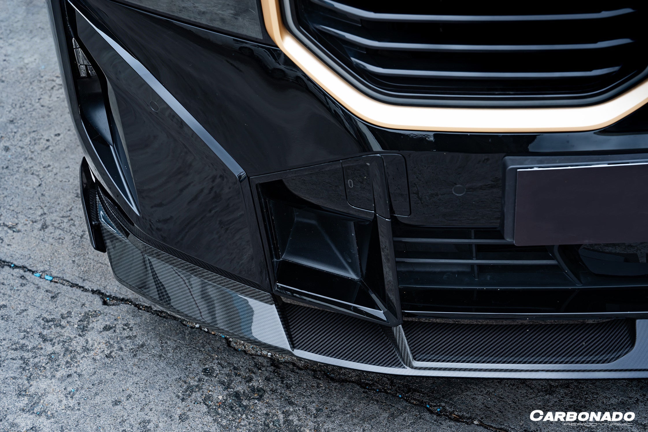 Carbonado LD Style Dry Carbon Fiber Front Lip | 2023-2025 BMW XM G09