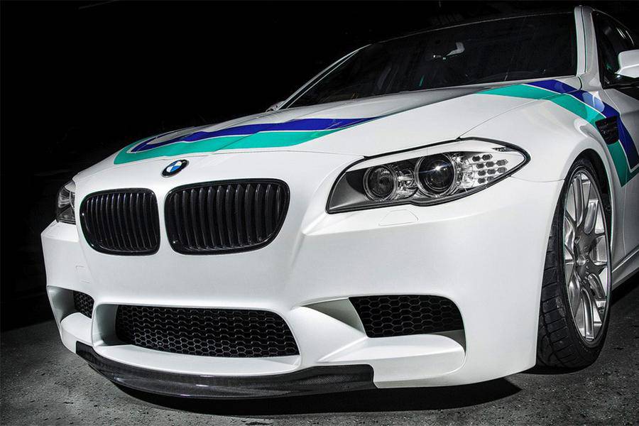 Carbonado 2011-2016 BMW M5 F10 RK Style Carbon Fiber Front Lip