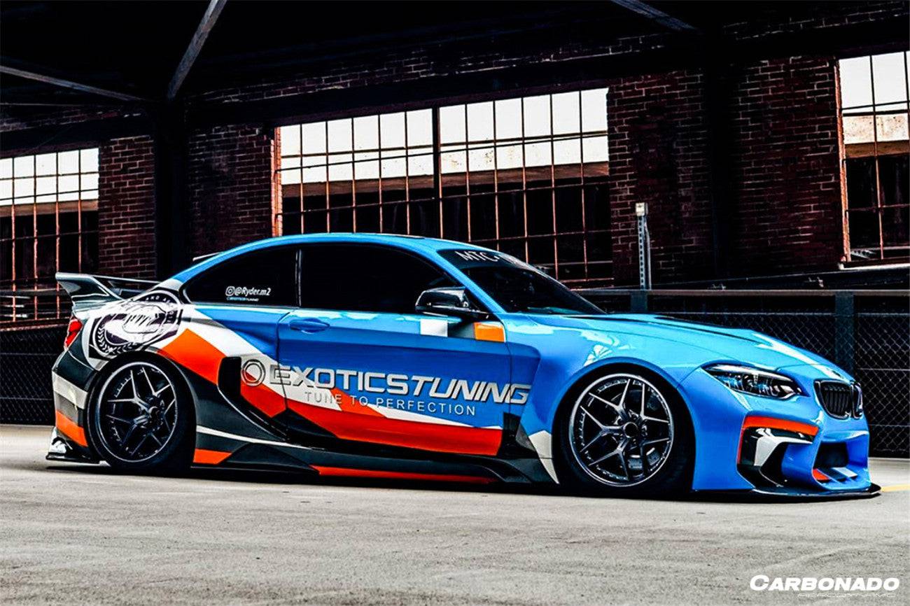 Carbonado 2016-2020 BMW M2 F87 VR Style Partial Carbon Fiber Wide Full Body kit