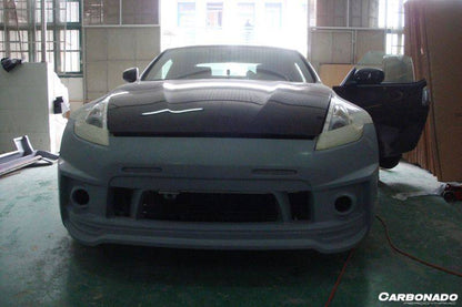Parachoques delantero estilo BSD para Nissan 370Z Carbonado 2009-2015