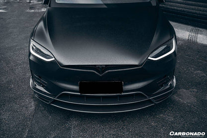 Carbonado 2016-2021 Tesla Model X SUV RZS Style Carbon Fiber Front Canards