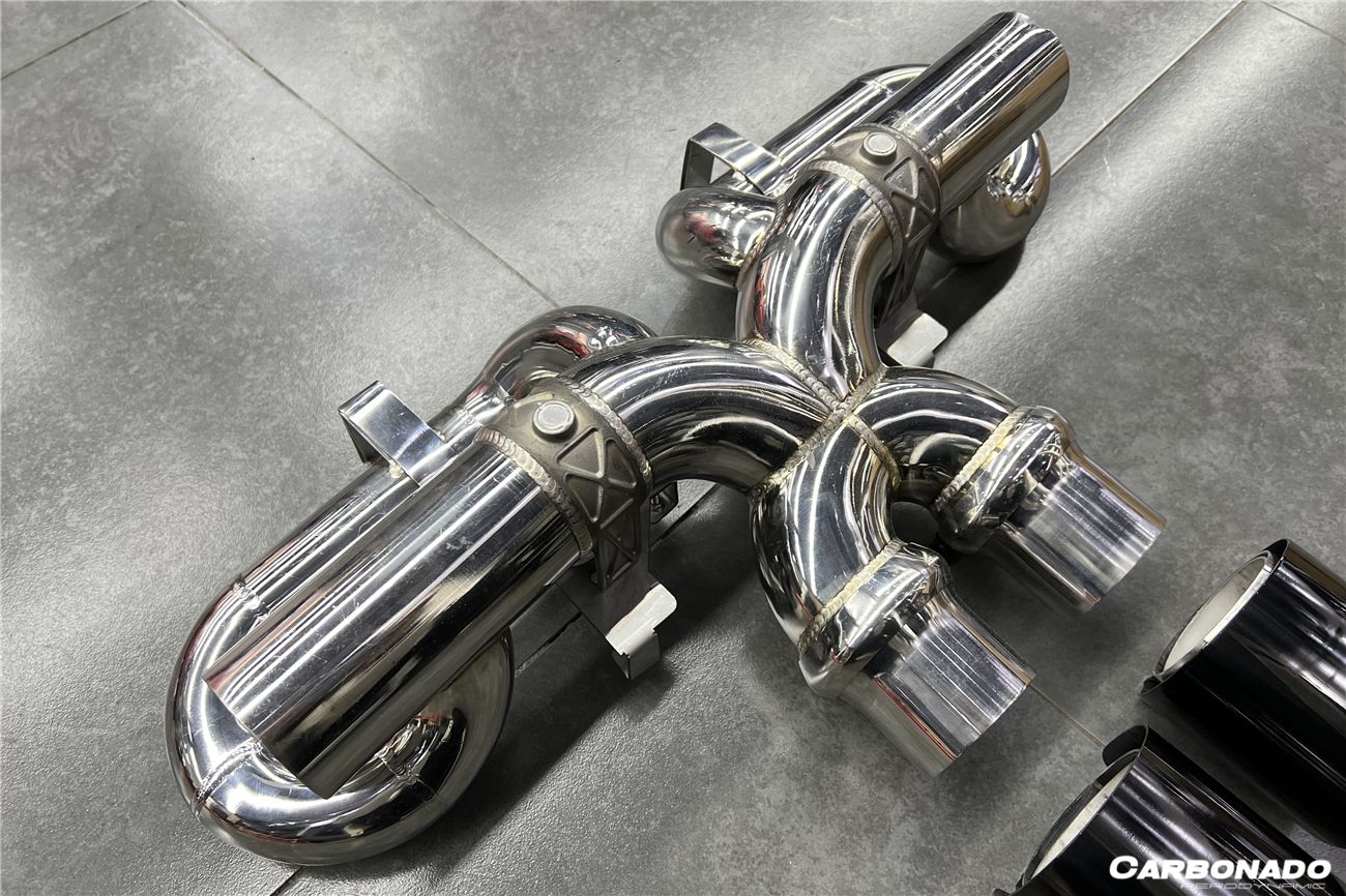 Carbonado 2019-2023 Porsche 911 992 Carrera  S  4  4S  Targa  Cabriolet Exhaust (for GT3 Style Bumper)