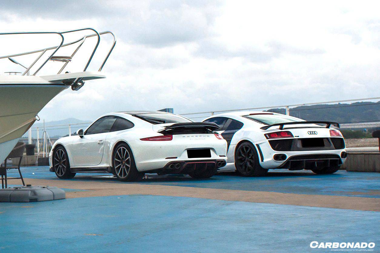 Carbonado 2006-2015 Audi R8 Coupe DPGT Style Carbon Fiber Trunk Spoiler Wing