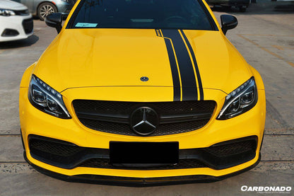 Borde delantero de fibra de carbono estilo BKSS para Mercedes Benz W205 C63 S AMG Coupé 2015-2021 Carbonado