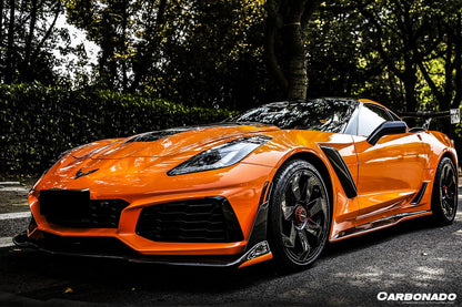 Kit de carrocería de conversión frontal estilo ZR1 para Corvette C7 Z51 Carbonado 2013-2019