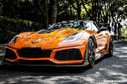 Kit de carrocería de conversión frontal estilo ZR1 para Corvette C7 Z51 Carbonado 2013-2019