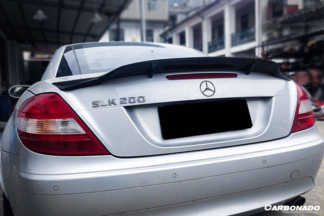 Carbonado 2005-2011 Mercedes Benz SLK R171 RT Style Carbon Fiber Trunk Spoiler